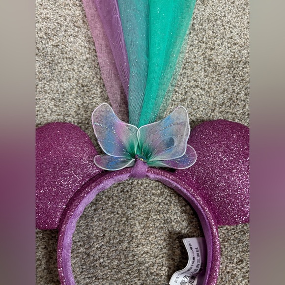 Disney Parks Minnie Mouse Ears Butterfly Princess Fairy Headband Veil - Picture 4 of 4